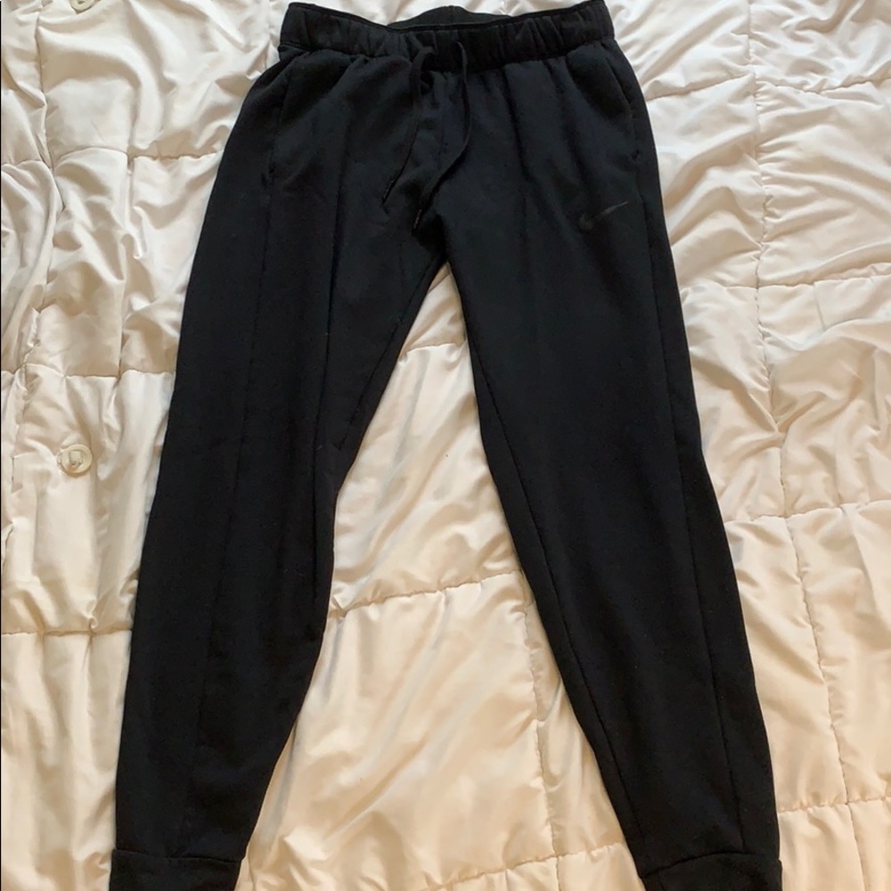 Black nike joggers